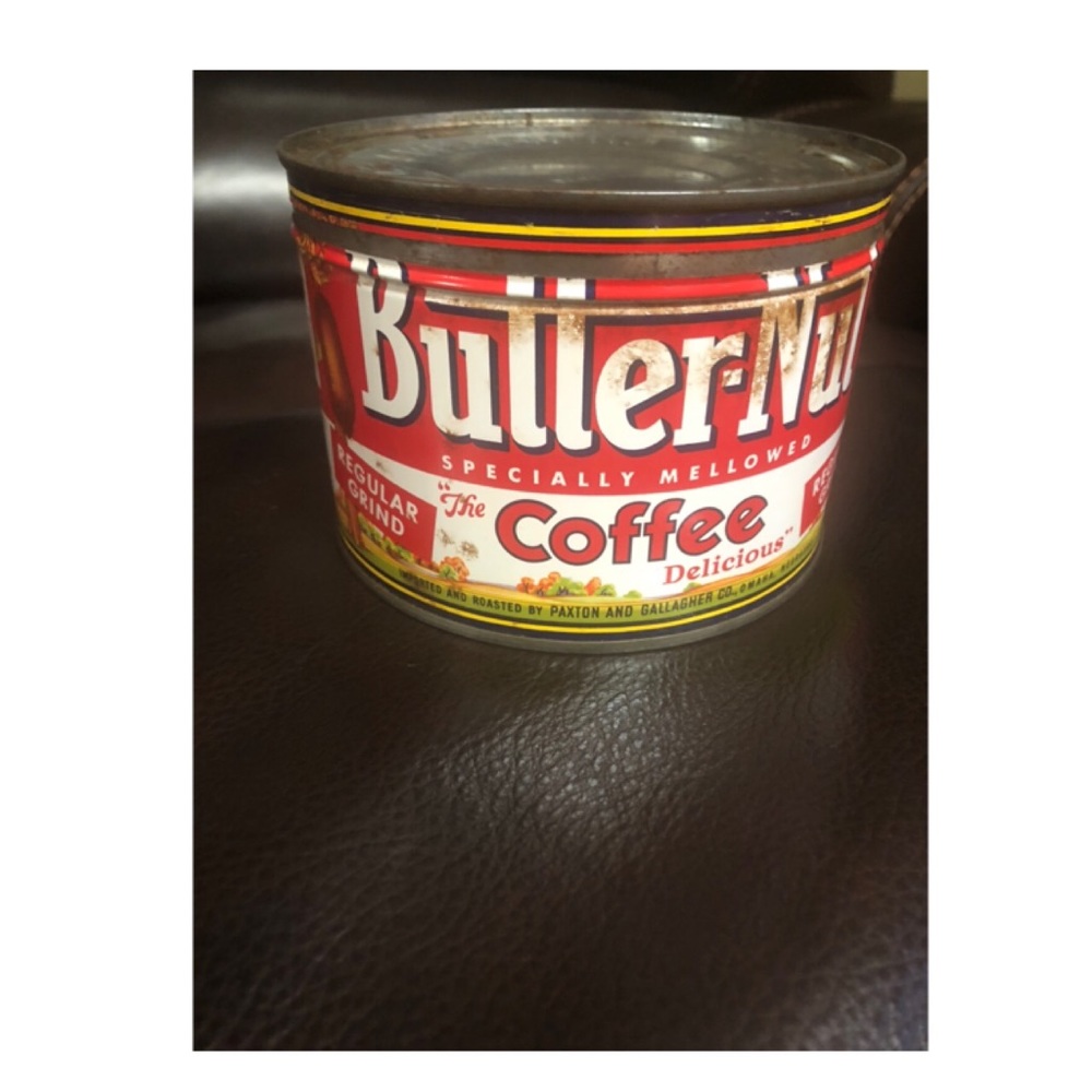 Vintage  Butter-Nut Coffee Tin Can 1 LB